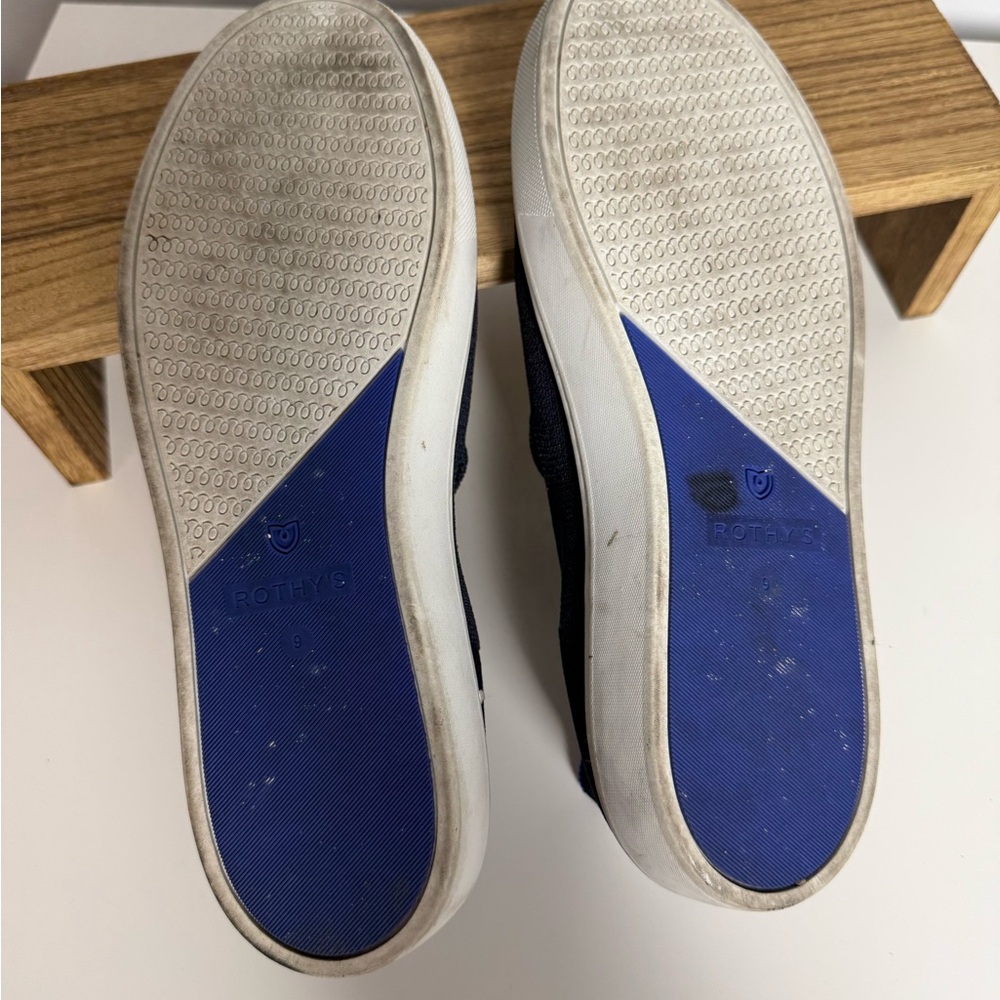 Rothy's Deep Blue Slip-On Sneakers - Picture 5 of 15